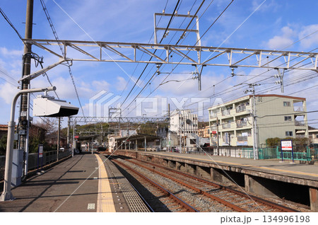 山陽電気鉄道　山陽曽根駅の構内 134996198