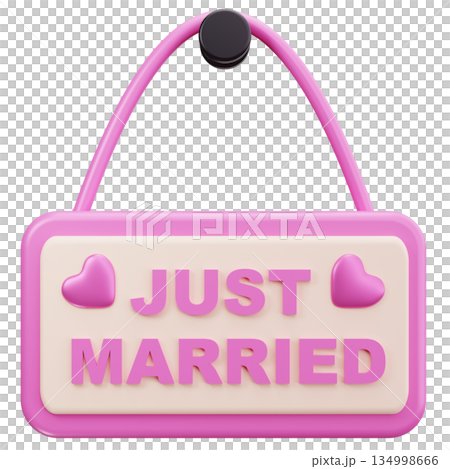 Just Married Sign 134998666