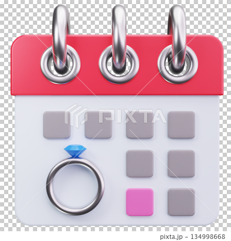 Wedding Calendar Date 134998668