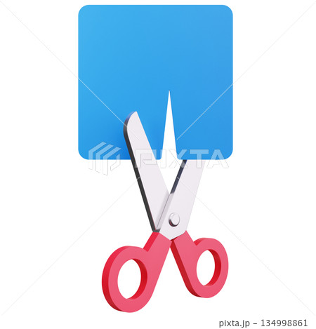 Scissors Cutting Paper 134998861