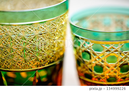 江戸切子のグラス 134999226