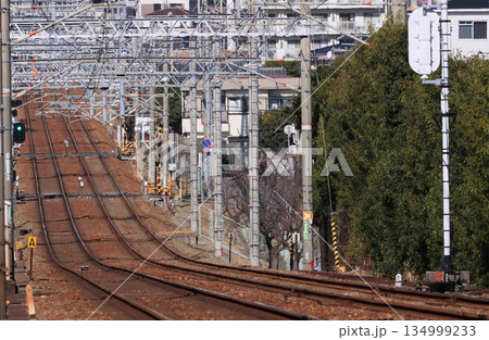 阪急今津北線　小林〜仁川間の線路 134999233