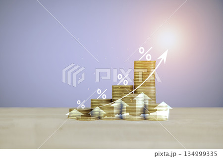 gold coin money on wood desk. interest rates and dividends, investment returns, income, retirement Compensation fund, financial investment business stock growth. Mutual Funds, Bank monetary policy. gold coin money on wood desk. interest rates and dividends, investment returns, income, retirement Compensation fund, financial investment business stock growth. Mutual Funds, Bank monetary policy. 134999335