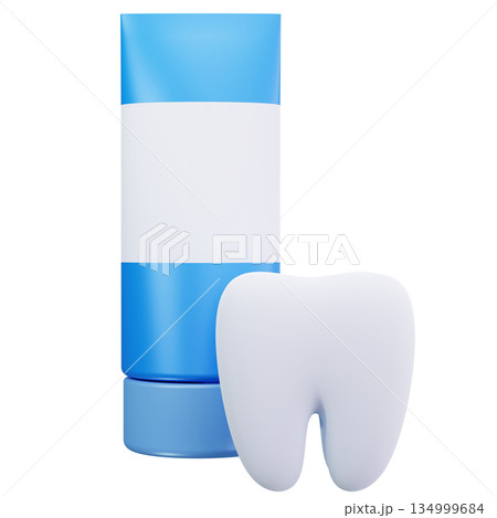 Toothpaste With Tooth Toothpaste With Tooth 134999684