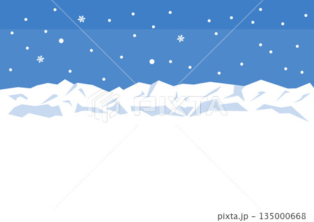 雪山の背景イラスト_横向き 135000668