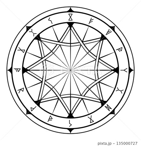 魔法陣（黒） 135000727