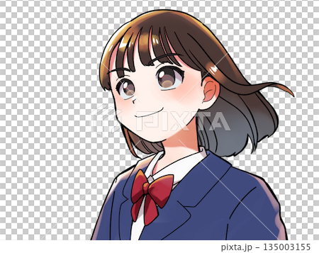 決意を固める女子高生 135003155