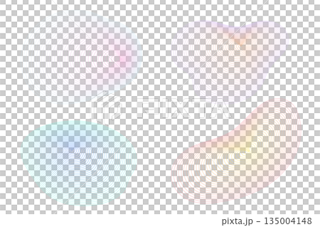 神秘的放射狀抽象形狀集：用線條繪製的美麗形狀 135004148