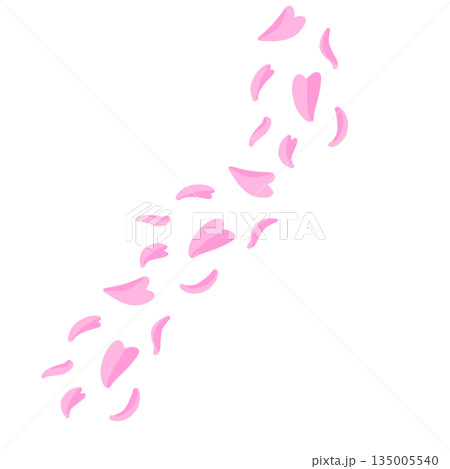 桜　花びら　シンプル 135005540