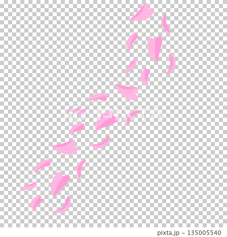 Cherry blossom petals simple 135005540