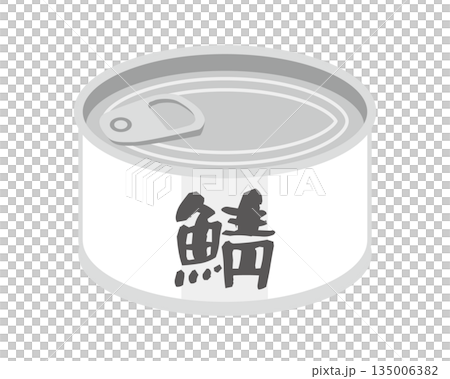 斜め上から見た鯖の缶詰のイラスト 135006382