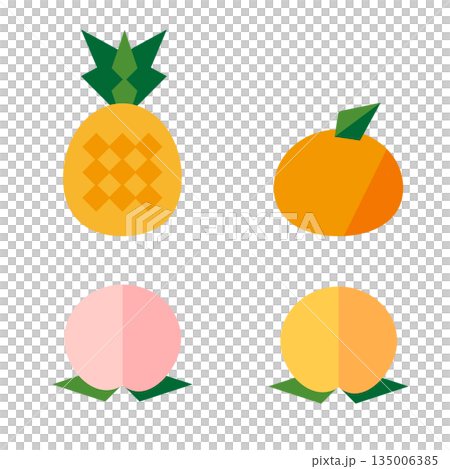 シンプルな果物のイラスト 135006385