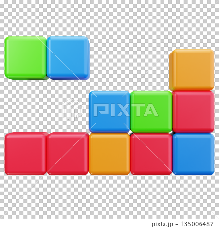 Colorful Pixel Block Puzzle 135006487