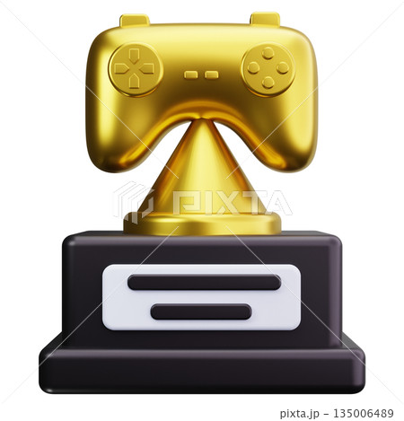 Golden Gaming Achievement Trophy Golden Gaming Achievement Trophy 135006489