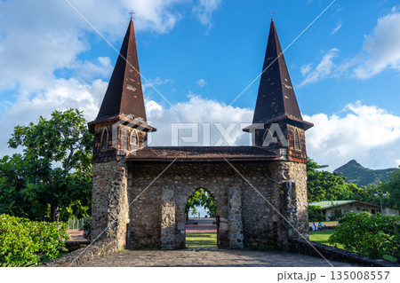 Notre Dame Cathedral of Taiohae in Nuku Hiva, French Polynesia 135008557
