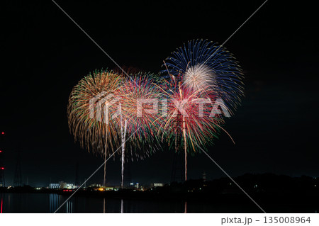 田原市の渥美半島花火大会の風景(愛知県) 135008964