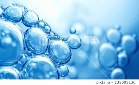 Abstract blue background featuring a bright sky with sun and clouds decorated by glowing bokeh bubbles and magic sparkles for a shiny holiday vector illustration wallpaper design Abstract blue background featuring a bright sky with sun and clouds decorated by glowing bokeh bubbles and magic sparkles for a shiny holiday vector illustration wallpaper design 135009130