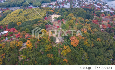 Nov 24 2025 Saga Arashiyama Skyline Over Kyoto Mountains And River 135009584