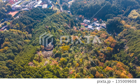 Nov 24 2025 Tranquil Okitayama Washiminecho Landscape in Kyoto, Japan 135009608