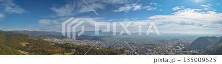 Nov 24 2025 Kyoto Kita Ward Skyline and Mountain Panorama 135009625