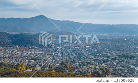 Nov 24 2025 Kyoto Kita Ward Skyline and Mountain Panorama 135009629