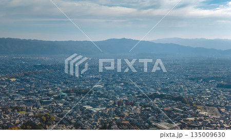 Nov 24 2025 Kyoto Kita Ward Skyline and Mountain Panorama 135009630