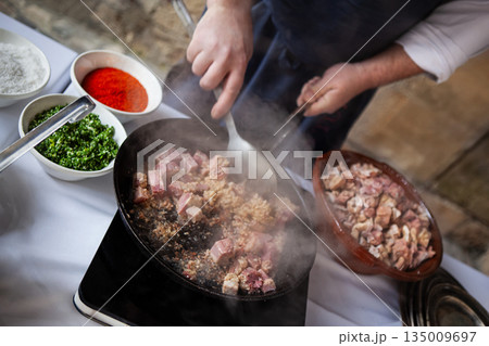 French traditional gastronomy in a bistro 135009697