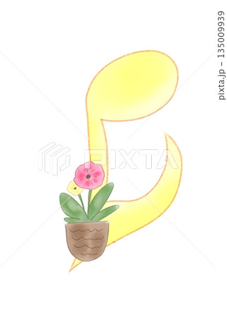 花の付いた音符 135009939