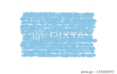 Blue crayon rectangle with sketch frame forms a text box. Chalk badge in doodle and banner style adds underline. Creative background highlights design in playful, modern presentation. 135009973