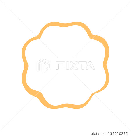 Groovy retro bubble shape with curvy wavy outline and soft border forms a unique frame. Graphic line element reflects a playful y2k background, perfect for trendy and modern creative concepts. Groovy retro bubble shape with curvy wavy outline and soft border forms a unique frame. Graphic line element reflects a playful y2k background, perfect for trendy and modern creative concepts. 135010275
