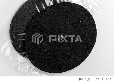 Filter parts of drinking water purification systems on white table Filter parts of drinking water purification systems on white table 135010482