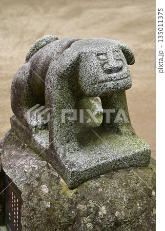 ユニークな顔の狛犬がいる盛岡天満宮 ユニークな顔の狛犬がいる盛岡天満宮 135011375