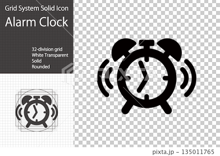 鬧鐘/計時器圖標，時鐘標誌 135011765