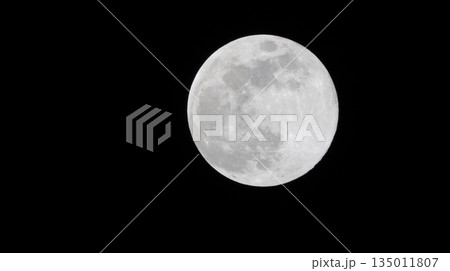 2026年1月3日満月の初月の出～月の様子 135011807