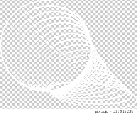Oval blend line with geometric circle. Modern technology, cyber, science, tech, digital Oval blend line with geometric circle. Modern technology, cyber, science, tech, digital 135012239