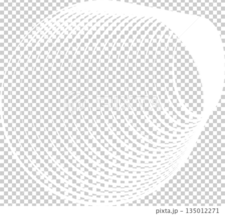 Oval blend line with geometric circle. Modern technology, cyber, science, tech, digital Oval blend line with geometric circle. Modern technology, cyber, science, tech, digital 135012271