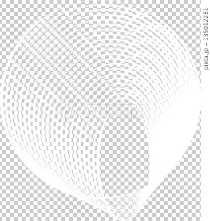 Oval blend line with geometric circle. Modern technology, cyber, science, tech, digital Oval blend line with geometric circle. Modern technology, cyber, science, tech, digital 135012281
