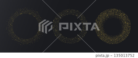 Abstract gold halfton logo template element. Abstract gold halfton logo template element. 135013752