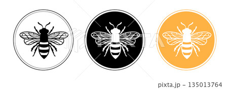 Honey Bee vector design templete.  135013764