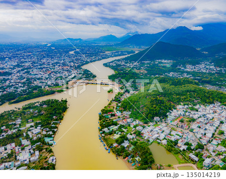 A muddy river during the rainy season. A muddy river during the rainy season. 135014219