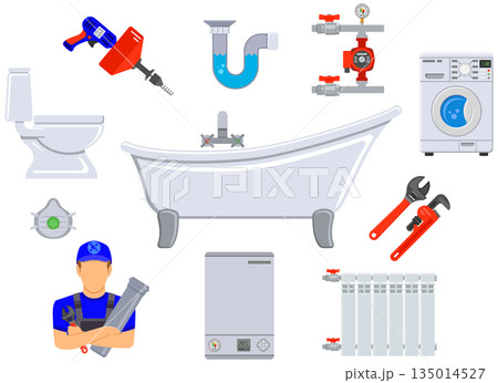 Plumbing Service Infographics Plumbing Service Infographics 135014527