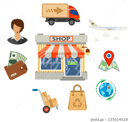 Internet Shopping Banner Internet Shopping Banner 135014529