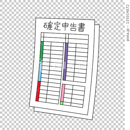 稅務申報單圖案的平面線條圖 | 節稅、藍色稅務申報單、稅務申報單、會計 稅務申報單圖案的平面線條圖 | 節稅、藍色稅務申報單、稅務申報單、會計 135014872