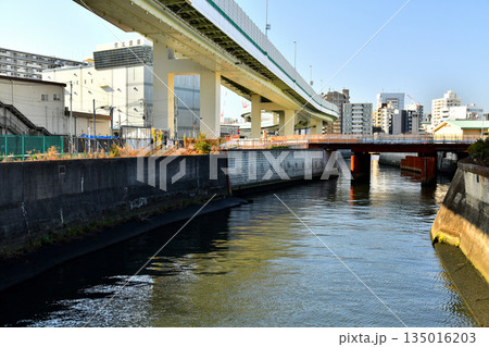 豊石橋/石神井川より上流/新柳橋方向を望む(東京都北区)【2025.12】 豊石橋/石神井川より上流/新柳橋方向を望む(東京都北区)【2025.12】 135016203