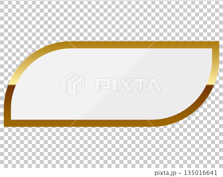 高級感のあるフレーム　ホワイト＆ゴールド 135016641