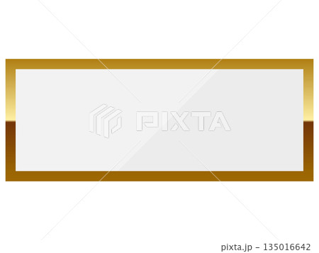 高級感のある長方形フレーム ホワイト&ゴールド 高級感のある長方形フレーム ホワイト&ゴールド 135016642