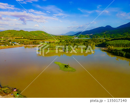 An artificial lake among the hills. An artificial lake among the hills. 135017140