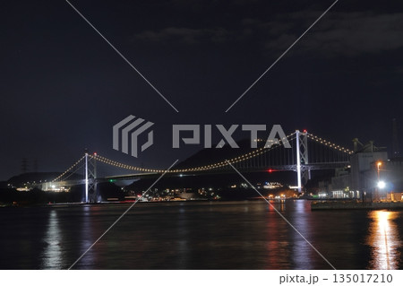 関門橋の夜景 関門橋の夜景 135017210