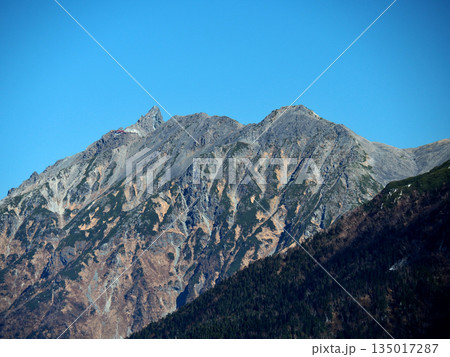 【山の風景】日本北アルプス・槍ヶ岳 【山の風景】日本北アルプス・槍ヶ岳 135017287