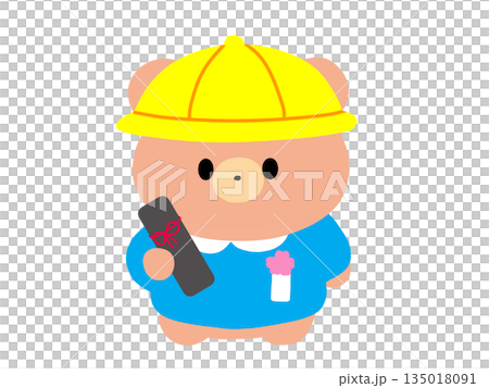 可愛的熊畢業插圖 135018091